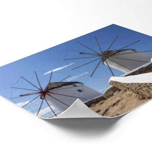 Windmills of Mykonos Poster (Ecke)