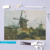 Windmills on Montmartre von Vincent Van Gogh Seidenpapier (Handwerk)