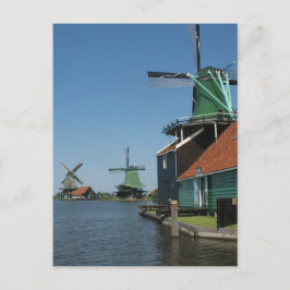 Windmills Zaanse Schans in Holland Postkarte
