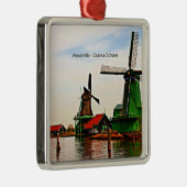 Windmills-Zaanse Schans Ornament Aus Metall (Rechts)