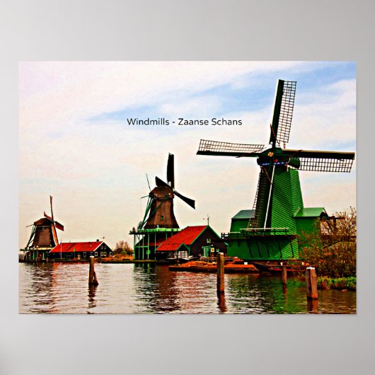 Windmills-Zaanse Schans Poster (Vorne)