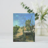 Windmühle auf Montmartre (F271) Van Gogh schöner Postkarte (Stehend Vorderseite)