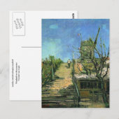 Windmühle auf Montmartre (F271) Van Gogh schöner Postkarte (Vorne/Hinten)