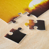 Windmühle bei Sonnenuntergang, Sinton, Texas, USA Puzzle (Seite)