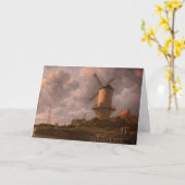 Windmühle bei Wijk bij Duurstede: Leere Karte (Gelbe Blume)