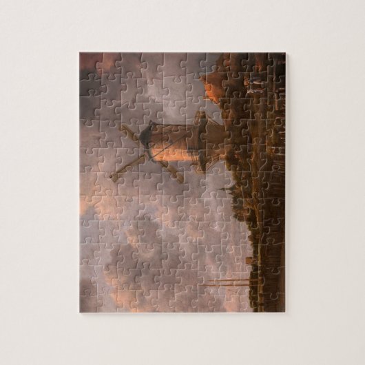 Windmühle bei Wijk bij Duurstede: Puzzle (Vertikal)