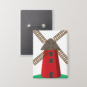 Windmühle Button (Vorderseite/Rückseite)