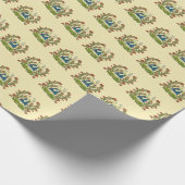 Windmühle, Delft Look, Geschenkpapier (Ecke)