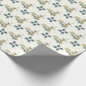 Windmühle, Delft Look, Geschenkpapier (Ecke)