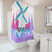 Windmühle Duschvorhang (Beispiel)