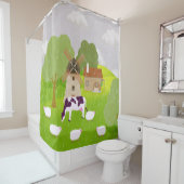 Windmühle Duschvorhang (Beispiel)