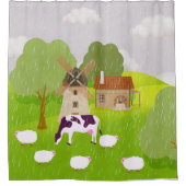 Windmühle Duschvorhang (Vorderseite)