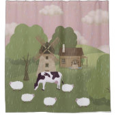 Windmühle Duschvorhang (Vorderseite)