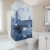 Windmühle Duschvorhang (Beispiel)