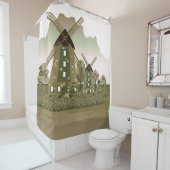 Windmühle Duschvorhang (Beispiel)