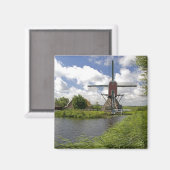 Windmühle entlang eines Kanals östlich von Leiden Magnet (Vorderseite/Rückseite)