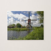 Windmühle entlang eines Kanals östlich von Leiden Puzzle (Horizontal)