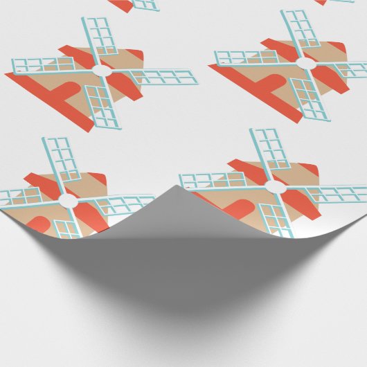 Windmühle Geschenkpapier (Ecke)