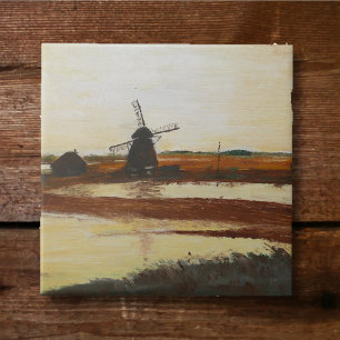 Windmühle Glasuntersetzer