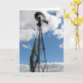 Windmühle im Himmel Karte (Gelbe Blume)