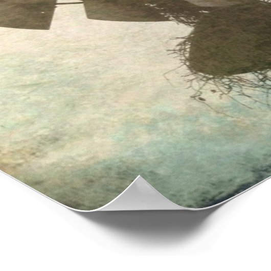 Windmühle im Himmel Poster (Ecke)