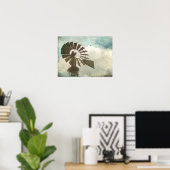 Windmühle im Himmel Poster (Heimbüro)