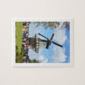 Windmühle im Keukenhof-Garten Puzzle (Horizontal)
