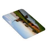 Windmühle im ländlichen Holland, rechteckiger Magn Magnet (Rechte Seite)