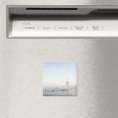 Windmühle im Schnee im Wintermagneten Magnet (In Situ (Geschirrspüler))