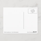 Windmühle im Schnee in einer niederländischen Wint Postkarte (Rückseite)