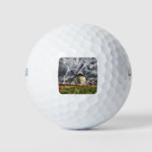Windmühle im Sturm Golfball (Vorderseite)