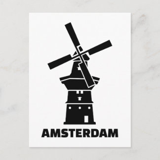 Windmühle in Amsterdam Postkarte