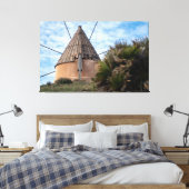 Windmühle in Cabo de Gata Leinwanddruck (Insitu (Schlafzimmer))