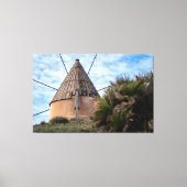Windmühle in Cabo de Gata Leinwanddruck (Vorderseite)