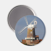 Windmühle in Cley, Norfolk. Magnet (Vorderseite/Rückseite)