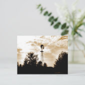 Windmühle in Dusk Postkarte (Stehend Vorderseite)