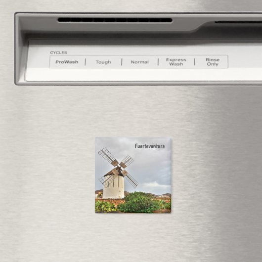 Windmühle in Fürteventura Magnet (In Situ (Geschirrspüler))