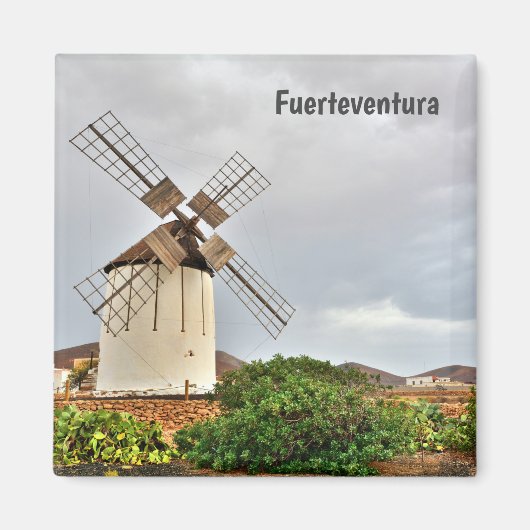 Windmühle in Fürteventura Magnet (Vorne)