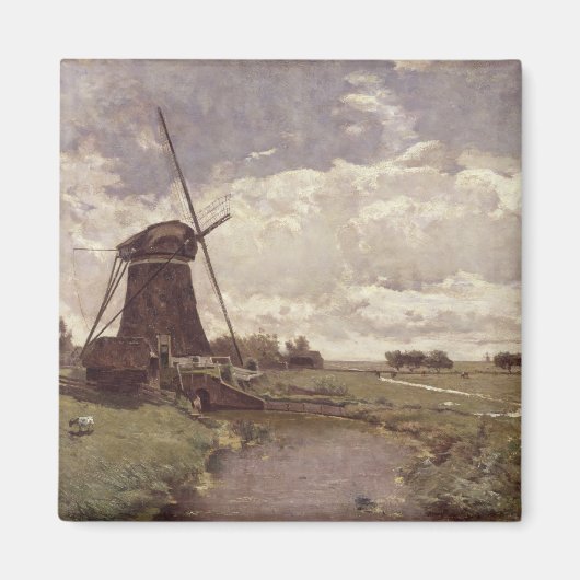 Windmühle in Leidschendam Magnet (Vorne)