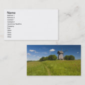 Windmühle in Michailovskoje Visitenkarte (Vorne/Hinten)