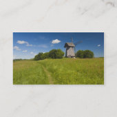 Windmühle in Michailovskoje Visitenkarte (Rückseite)