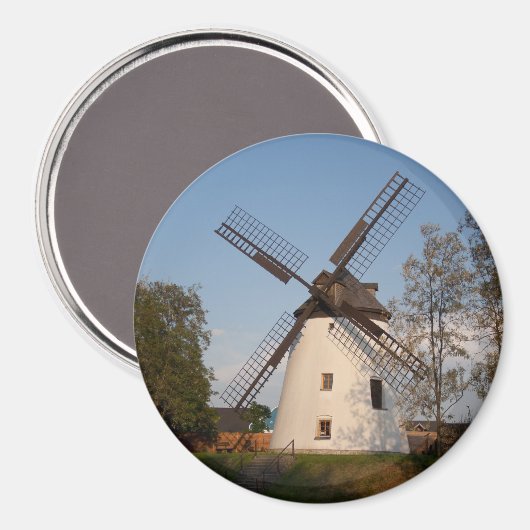Windmühle in Podersdorf Magnet (Vorderseite/Rückseite)