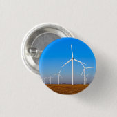 Windmühle Landschaft Button (Vorne & Hinten)