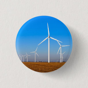 Windmühle Landschaft Button