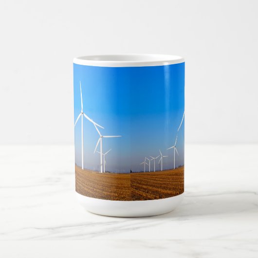 Windmühle Landschaft Kaffeetasse (Mittel)