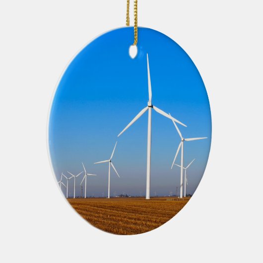 Windmühle Landschaft Keramik Ornament (Rechts)