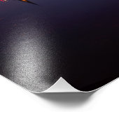 Windmühle Leidschendam mit Reflexion in der Nacht Fotodruck (Ecke)