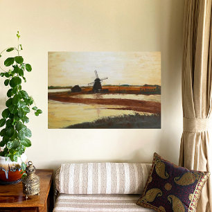 Windmühle Leinwanddruck