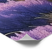 Windmühle Lila Landschaft Kunst, Dichtung und Musi Poster (Ecke)