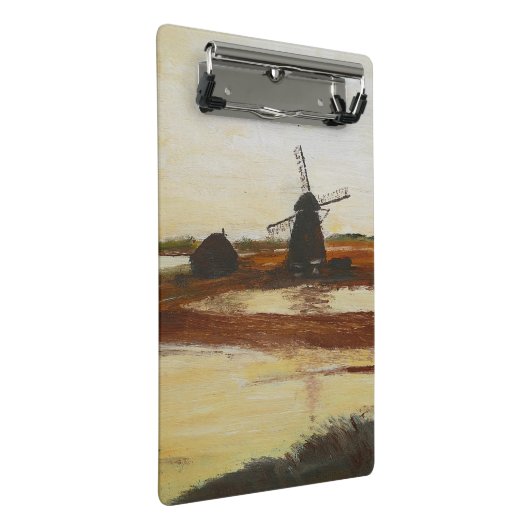 Windmühle Mini Klemmbrett (Schrägansicht)